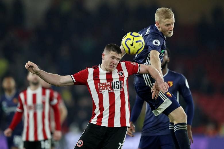 Sepak bola: Melawan Watford menahan Sheffield United dengan hasil imbang 1-1