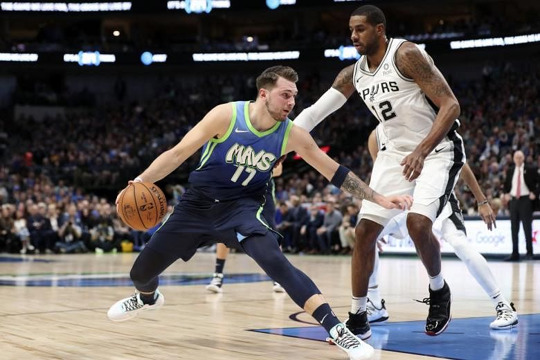 NBA: Doncic dari Mavs kembali menang melawan Spurs sementara Jazz menahan Trail Blazers