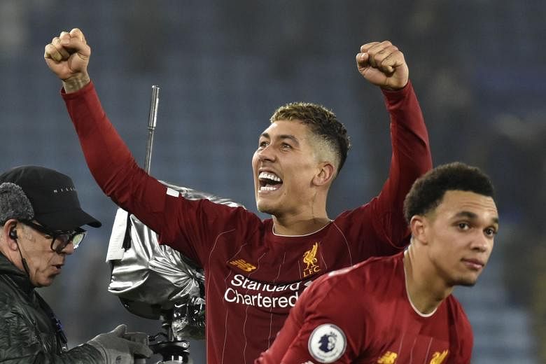 Sepak bola: Firmino mencetak dua gol saat Liverpool menghancurkan Leicester untuk unggul 13 poin